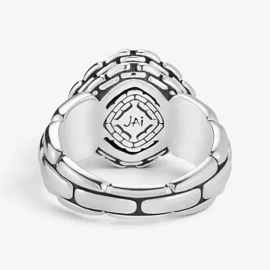 JAI JAI Sterling Silver Hammered Statement Ring JJH3006R - by The Solist | Thumbnail 3 JAI JAI Sterling Silver Hammered Statement Ring JJH3006R - by The Solist | Thumbnail 3