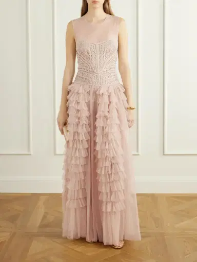 Ulla Johnson Orla Crochet And Tulle Gown | Thumbnail 2 Ulla Johnson Orla Crochet And Tulle Gown | Thumbnail 2