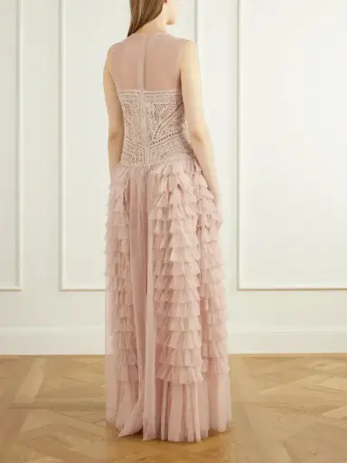 Ulla Johnson Orla Crochet And Tulle Gown | Thumbnail 3 Ulla Johnson Orla Crochet And Tulle Gown | Thumbnail 3