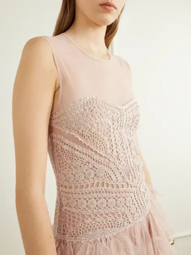 Ulla Johnson Orla Crochet And Tulle Gown | Thumbnail 4 Ulla Johnson Orla Crochet And Tulle Gown | Thumbnail 4