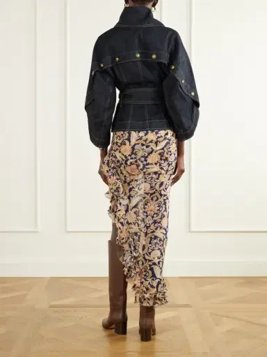 Zimmermann Valiant Belted Denim Jacket | Thumbnail 3 Zimmermann Valiant Belted Denim Jacket | Thumbnail 3