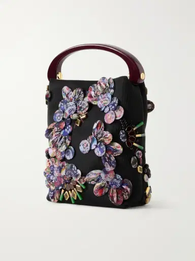 Dries Van Noten Bead-embellished Leather-trimmed Mesh Tote | Thumbnail 4 Dries Van Noten Bead-embellished Leather-trimmed Mesh Tote | Thumbnail 4
