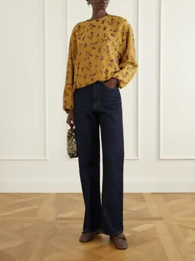 Dries Van Noten Leather-trimmed Metallic Floral-jacquard Mini Bag | Thumbnail 3 Dries Van Noten Leather-trimmed Metallic Floral-jacquard Mini Bag | Thumbnail 3