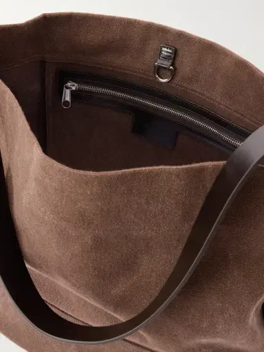 Lemaire Belted Leather-trimmed Canvas Tote | Thumbnail 6 Lemaire Belted Leather-trimmed Canvas Tote | Thumbnail 6