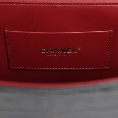 Chanel Chanel Top Handle Envelope Flap Bag Grey Croc Embossed Calfskin Gold Hardware | Thumbnail 10 Chanel Chanel Top Handle Envelope Flap Bag Grey Croc Embossed Calfskin Gold Hardware | Thumbnail 10