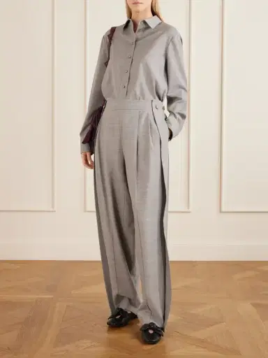 Zimmermann Valiant Pleated Wool Tapered-leg Pants | Thumbnail 2 Zimmermann Valiant Pleated Wool Tapered-leg Pants | Thumbnail 2