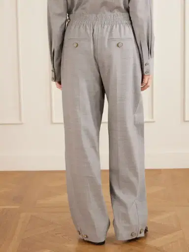 Zimmermann Valiant Pleated Wool Tapered-leg Pants | Thumbnail 3 Zimmermann Valiant Pleated Wool Tapered-leg Pants | Thumbnail 3