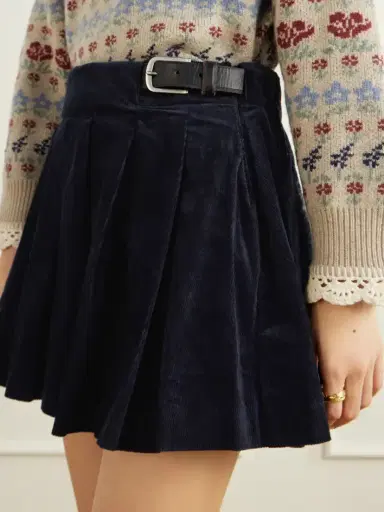 Sea Garrett Pleated Stretch-cotton Corduroy Mini Skirt | Thumbnail 5 Sea Garrett Pleated Stretch-cotton Corduroy Mini Skirt | Thumbnail 5
