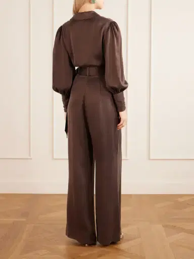 Zimmermann Knot-detailed Silk Satin Blouse | Thumbnail 3 Zimmermann Knot-detailed Silk Satin Blouse | Thumbnail 3