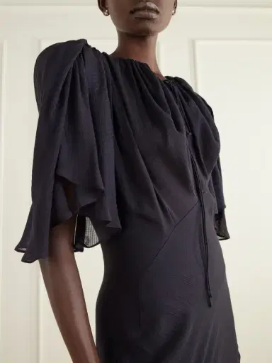 Vivienne Westwood Priscilla Modal, Silk And Wool-blend Jacquard Muslin Gown | Thumbnail 4 Vivienne Westwood Priscilla Modal, Silk And Wool-blend Jacquard Muslin Gown | Thumbnail 4