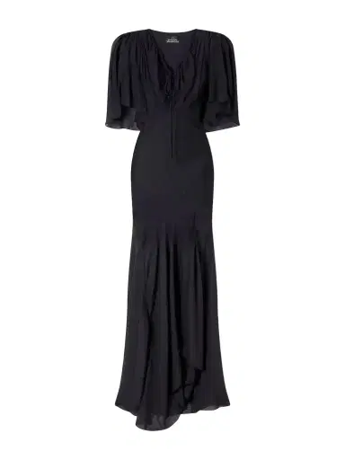 Vivienne Westwood Priscilla Modal, Silk And Wool-blend Jacquard Muslin Gown | Thumbnail 1 Vivienne Westwood Priscilla Modal, Silk And Wool-blend Jacquard Muslin Gown | Thumbnail 1