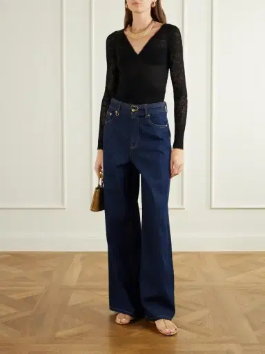 Zimmermann Belted Flared Jeans | Thumbnail 2 Zimmermann Belted Flared Jeans | Thumbnail 2