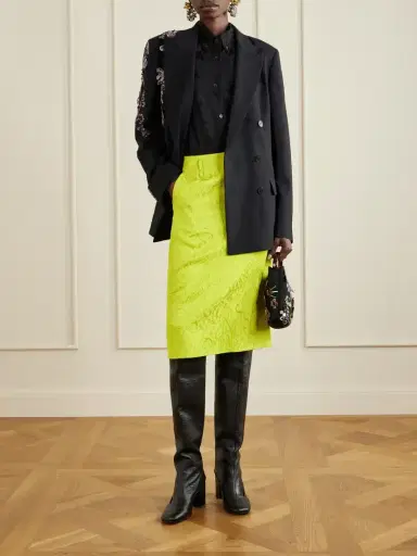 Dries Van Noten Paisley Motif Matelassé Jacquard Midi Skirt | Thumbnail 2 Dries Van Noten Paisley Motif Matelassé Jacquard Midi Skirt | Thumbnail 2