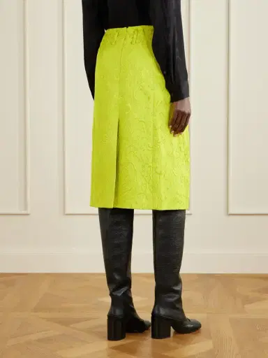 Dries Van Noten Paisley Motif Matelassé Jacquard Midi Skirt | Thumbnail 4 Dries Van Noten Paisley Motif Matelassé Jacquard Midi Skirt | Thumbnail 4