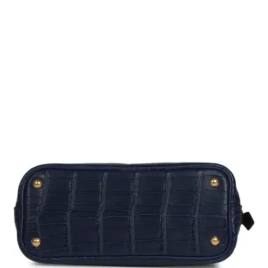 HERMÈS Hermes 1923 Bolide Mini Bleu Saphir Matte Alligator Gold Hardware | Thumbnail 6 HERMÈS Hermes 1923 Bolide Mini Bleu Saphir Matte Alligator Gold Hardware | Thumbnail 6