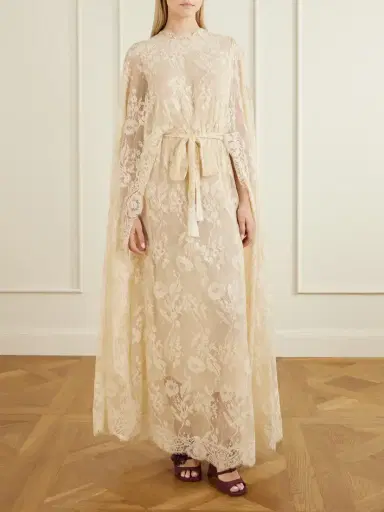 Zimmermann Valiant Belted Lace Cotton-blend Maxi Dress | Thumbnail 2 Zimmermann Valiant Belted Lace Cotton-blend Maxi Dress | Thumbnail 2