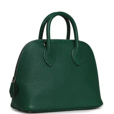 HERMÈS Hermes 1923 Bolide Mini Vert Vertigo Chevre Palladium Hardware | Thumbnail 2 HERMÈS Hermes 1923 Bolide Mini Vert Vertigo Chevre Palladium Hardware | Thumbnail 2