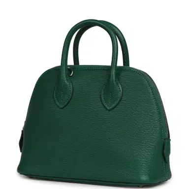 HERMÈS Hermes 1923 Bolide Mini Vert Vertigo Chevre Palladium Hardware | Thumbnail 5 HERMÈS Hermes 1923 Bolide Mini Vert Vertigo Chevre Palladium Hardware | Thumbnail 5