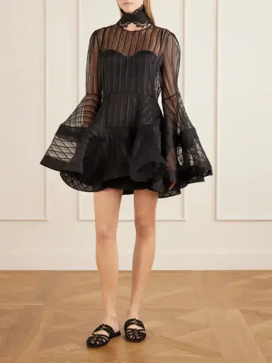 Zimmermann Valiant Lantern Silk-chiffon Mini Dress | Thumbnail 2 Zimmermann Valiant Lantern Silk-chiffon Mini Dress | Thumbnail 2