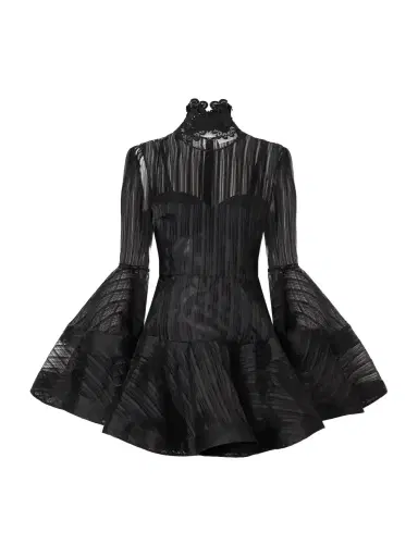 Zimmermann Valiant Lantern Silk-chiffon Mini Dress | Thumbnail 1 Zimmermann Valiant Lantern Silk-chiffon Mini Dress | Thumbnail 1