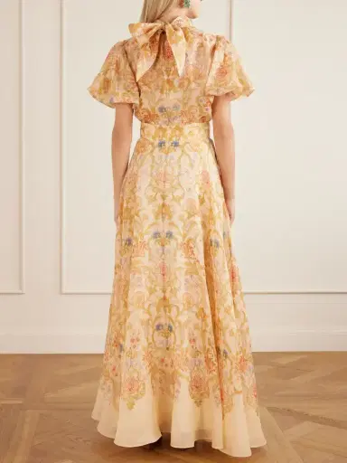 Zimmermann Valiant Circle Linen And Silk-blend Midi Skirt | Thumbnail 3 Zimmermann Valiant Circle Linen And Silk-blend Midi Skirt | Thumbnail 3