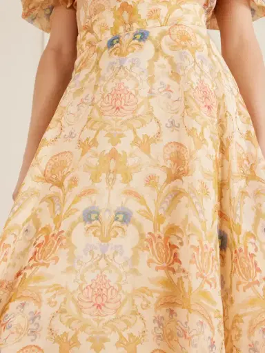 Zimmermann Valiant Circle Linen And Silk-blend Midi Skirt | Thumbnail 4 Zimmermann Valiant Circle Linen And Silk-blend Midi Skirt | Thumbnail 4