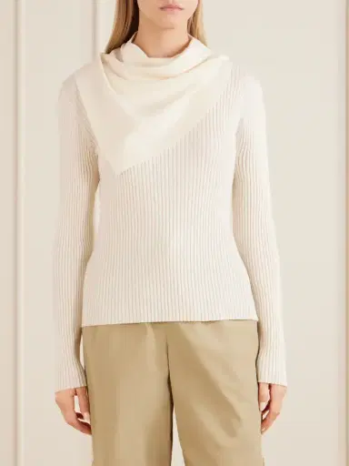 Zimmermann Valiant Scarf Wool Sweater | Thumbnail 3 Zimmermann Valiant Scarf Wool Sweater | Thumbnail 3
