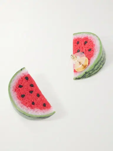 Jennifer Behr Watermelon Resin Earrings | Thumbnail 3 Jennifer Behr Watermelon Resin Earrings | Thumbnail 3