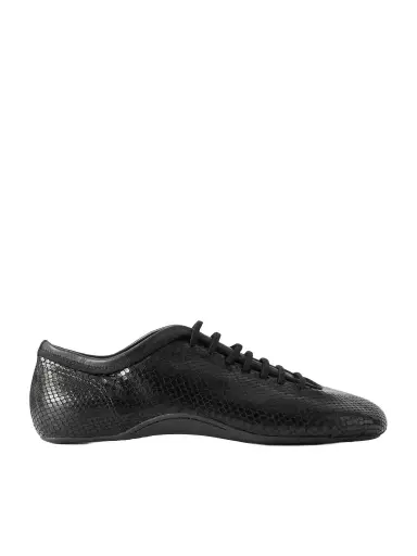 Dries Van Noten Snake-effect Leather Sneakers | Thumbnail 1 Dries Van Noten Snake-effect Leather Sneakers | Thumbnail 1