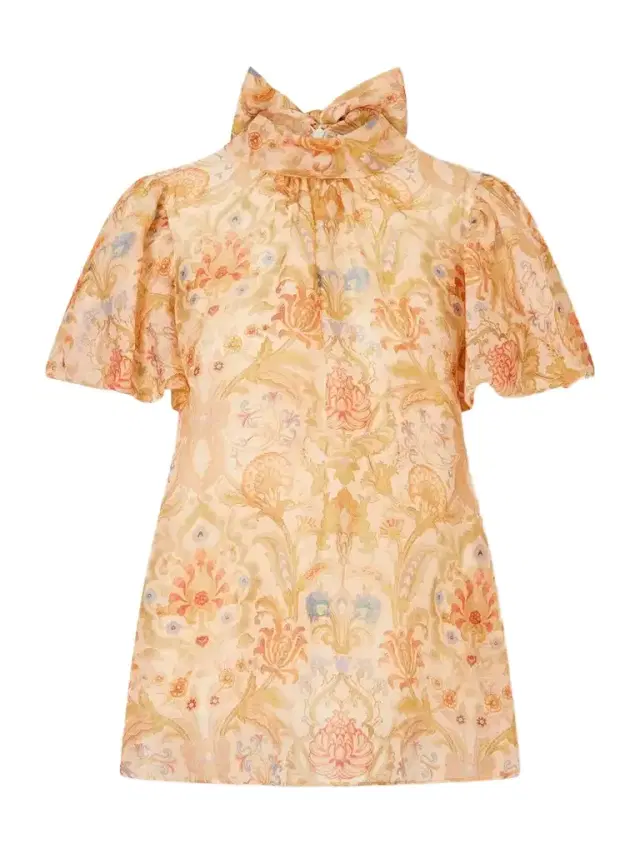 Valiant Bubble Linen And Silk-blend Blouse Valiant Bubble Linen And Silk-blend Blouse