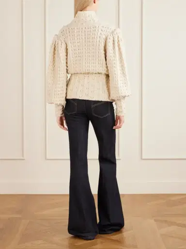 Zimmermann Valiant Embroidered Tie-detailed Wool Sweater | Thumbnail 3 Zimmermann Valiant Embroidered Tie-detailed Wool Sweater | Thumbnail 3