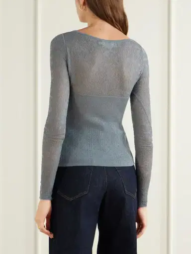 Zimmermann Pointelle Merino Wool-blend Lace Top | Thumbnail 3 Zimmermann Pointelle Merino Wool-blend Lace Top | Thumbnail 3