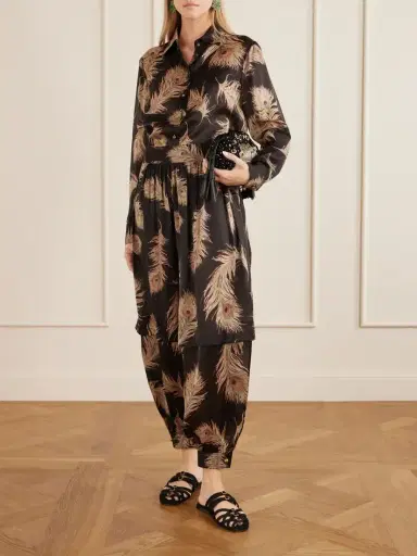 Zimmermann Valiant Printed Silk-satin Shirt | Thumbnail 2 Zimmermann Valiant Printed Silk-satin Shirt | Thumbnail 2