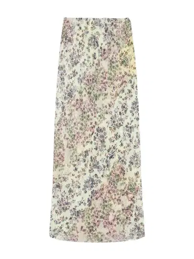 Dries Van Noten Floral-print Jacquard Georgette Midi Skirt | Thumbnail 1 Dries Van Noten Floral-print Jacquard Georgette Midi Skirt | Thumbnail 1