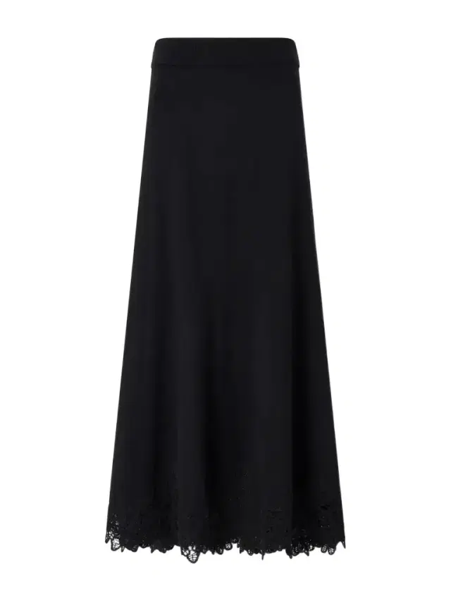 Valiant Lace-trimmed Wool Midi Skirt Valiant Lace-trimmed Wool Midi Skirt