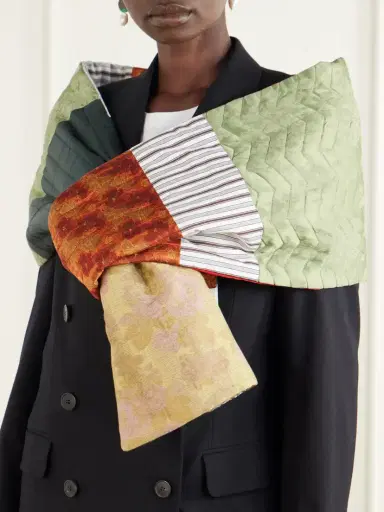 Dries Van Noten Patchwork Quilted Scarf | Thumbnail 5 Dries Van Noten Patchwork Quilted Scarf | Thumbnail 5