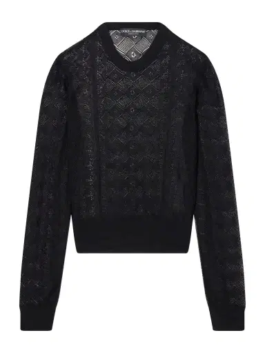 Dolce & Gabbana Crochet Sweater | Thumbnail 1 Dolce & Gabbana Crochet Sweater | Thumbnail 1