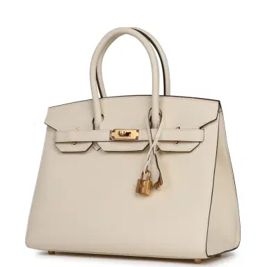 HERMÈS Hermes Birkin Sellier 30 Nata Epsom Gold Hardware | Thumbnail 5 HERMÈS Hermes Birkin Sellier 30 Nata Epsom Gold Hardware | Thumbnail 5