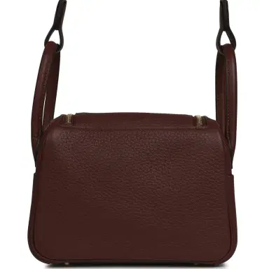 HERMÈS Hermes Mini Lindy II Terre Clemence Gold Hardware | Thumbnail 4 HERMÈS Hermes Mini Lindy II Terre Clemence Gold Hardware | Thumbnail 4