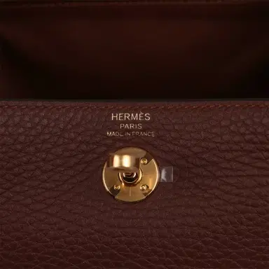 HERMÈS Hermes Mini Lindy II Terre Clemence Gold Hardware | Thumbnail 8 HERMÈS Hermes Mini Lindy II Terre Clemence Gold Hardware | Thumbnail 8
