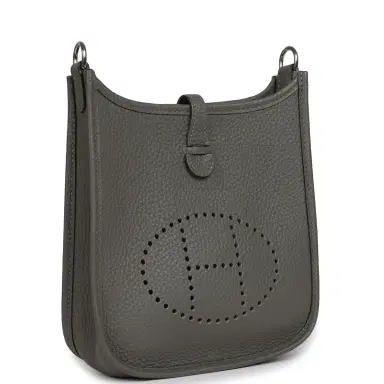 HERMÈS Pre-owned Hermes Evelyne TPM Gris Meyer Clemence Palladium Hardware | Thumbnail 2 HERMÈS Pre-owned Hermes Evelyne TPM Gris Meyer Clemence Palladium Hardware | Thumbnail 2