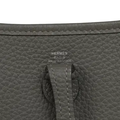 HERMÈS Pre-owned Hermes Evelyne TPM Gris Meyer Clemence Palladium Hardware | Thumbnail 7 HERMÈS Pre-owned Hermes Evelyne TPM Gris Meyer Clemence Palladium Hardware | Thumbnail 7
