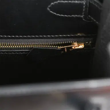 HERMÈS Pre-owned Hermes Kelly Sellier 28 Black Box Gold Hardware | Thumbnail 8 HERMÈS Pre-owned Hermes Kelly Sellier 28 Black Box Gold Hardware | Thumbnail 8