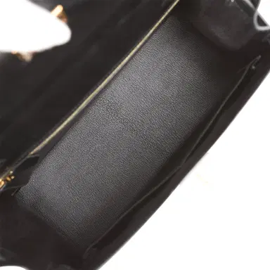 HERMÈS Pre-owned Hermes Kelly Sellier 28 Black Box Gold Hardware | Thumbnail 9 HERMÈS Pre-owned Hermes Kelly Sellier 28 Black Box Gold Hardware | Thumbnail 9