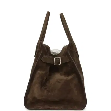The Row The Row Soft Margaux 15 Bag Nut Brown Suede Silver Hardware | Thumbnail 3 The Row The Row Soft Margaux 15 Bag Nut Brown Suede Silver Hardware | Thumbnail 3