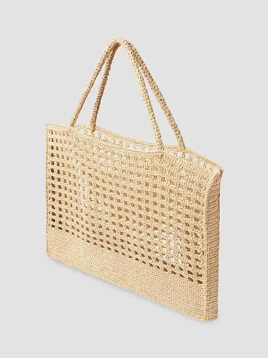 A.L.C. Women's Lucy Woven Paper Yarn Tote Bag - Desert Palm | Thumbnail 3 A.L.C. Women's Lucy Woven Paper Yarn Tote Bag - Desert Palm | Thumbnail 3