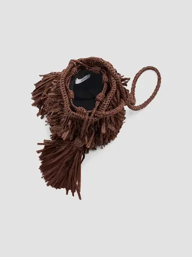 A.L.C. Women's Sasha Fringed Paper Yarn Crossbody Bag - Chocolate | Thumbnail 4 A.L.C. Women's Sasha Fringed Paper Yarn Crossbody Bag - Chocolate | Thumbnail 4