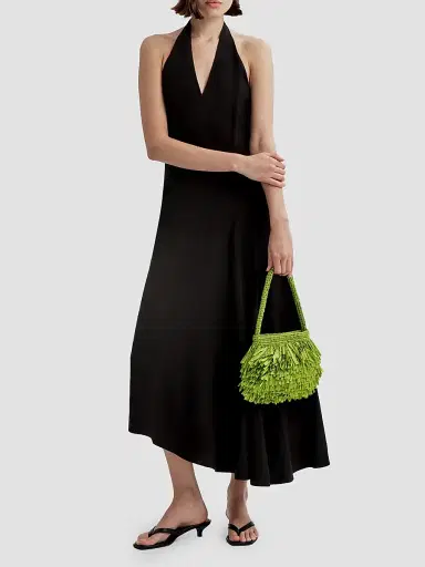 A.L.C. Women's Janie Fringed Woven Paper Shoulder Bag - Meadow Green | Thumbnail 2 A.L.C. Women's Janie Fringed Woven Paper Shoulder Bag - Meadow Green | Thumbnail 2