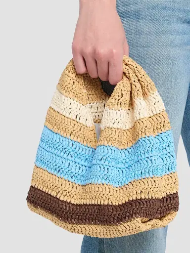 A.L.C. Women's Simone Striped Top Handle Bag - Desert Sky | Thumbnail 2 A.L.C. Women's Simone Striped Top Handle Bag - Desert Sky | Thumbnail 2