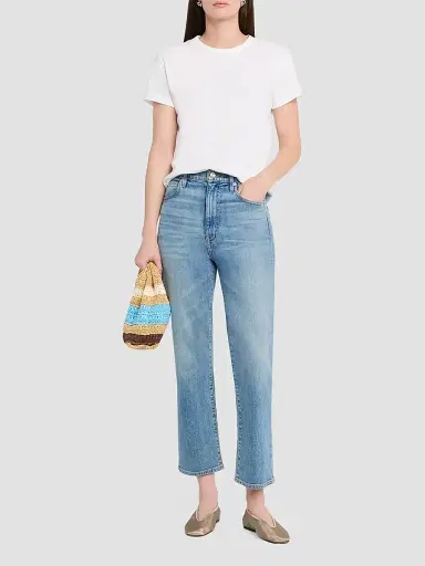 A.L.C. Women's Simone Striped Top Handle Bag - Desert Sky | Thumbnail 6 A.L.C. Women's Simone Striped Top Handle Bag - Desert Sky | Thumbnail 6